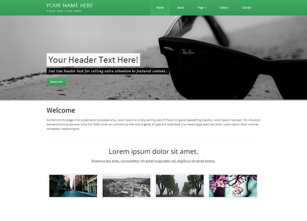 Responsive Bootstrap Theme
